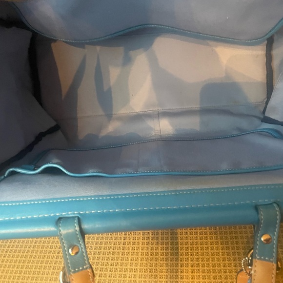 Coach Hampton Double Turnlock Satchel Tote - Picture 13 of 13